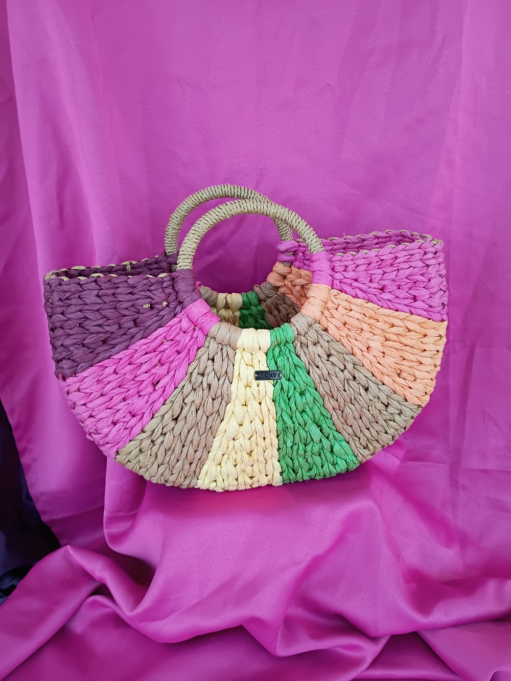 Roxy Colors Of Summer Straw Tote